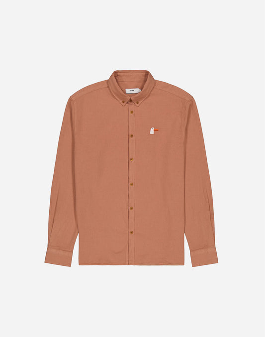 Chemise Classico Goosy terre de Sienne