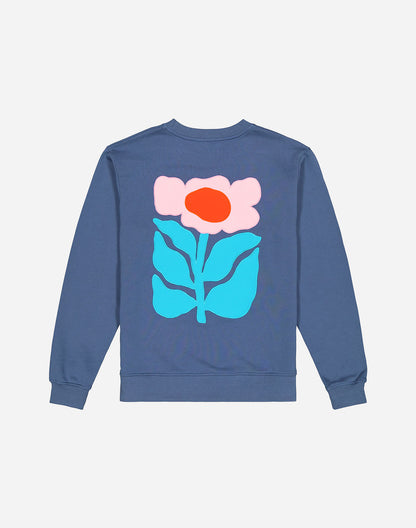 Sweat Floris bleu cobalt