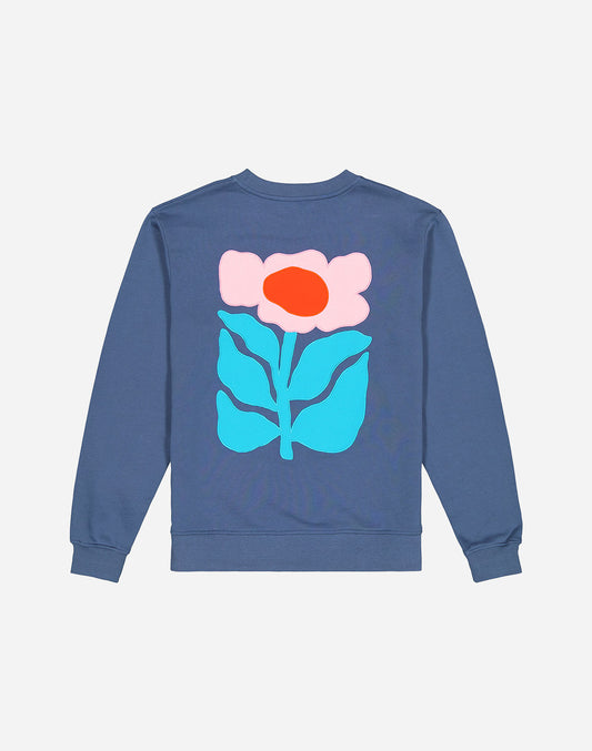 Sweat Floris bleu cobalt