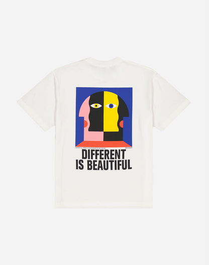 T-shirt Different ample écru