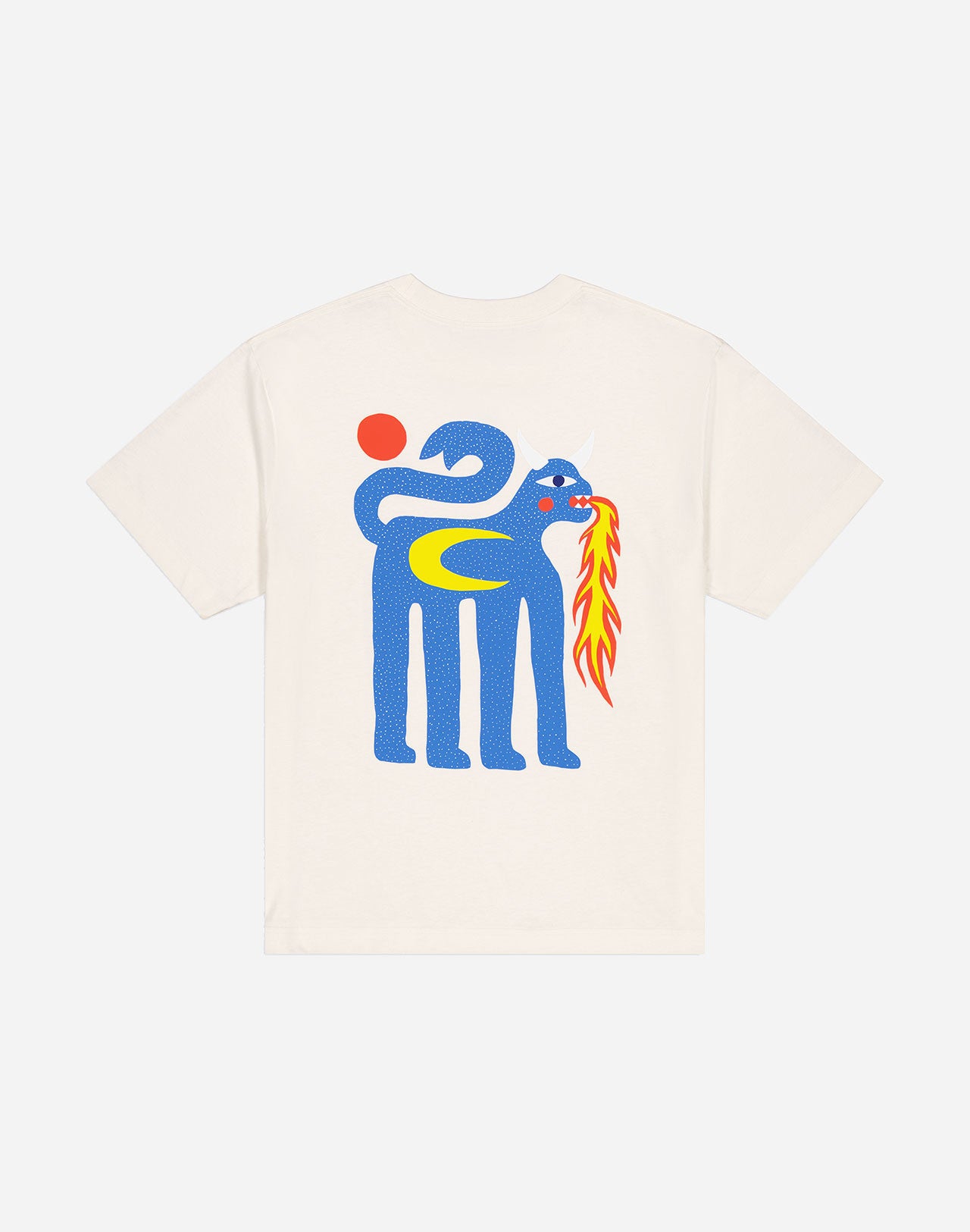 T-shirt Draco ample ivoire