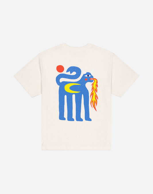 T-shirt Draco ample ivoire