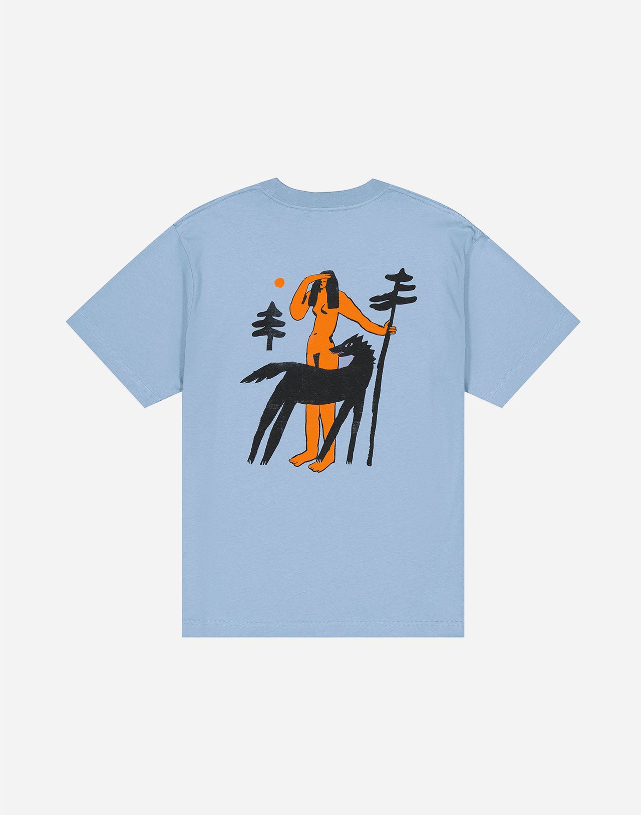 T-shirt Wild ample bleu azur