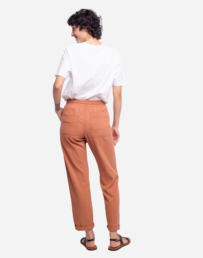 Pantalon Hatha terre de Sienne