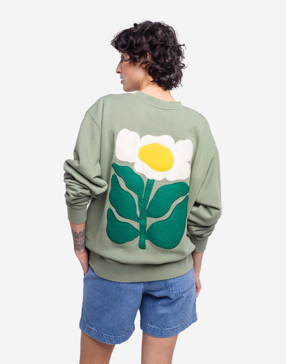 Sweat Floris vert sauge