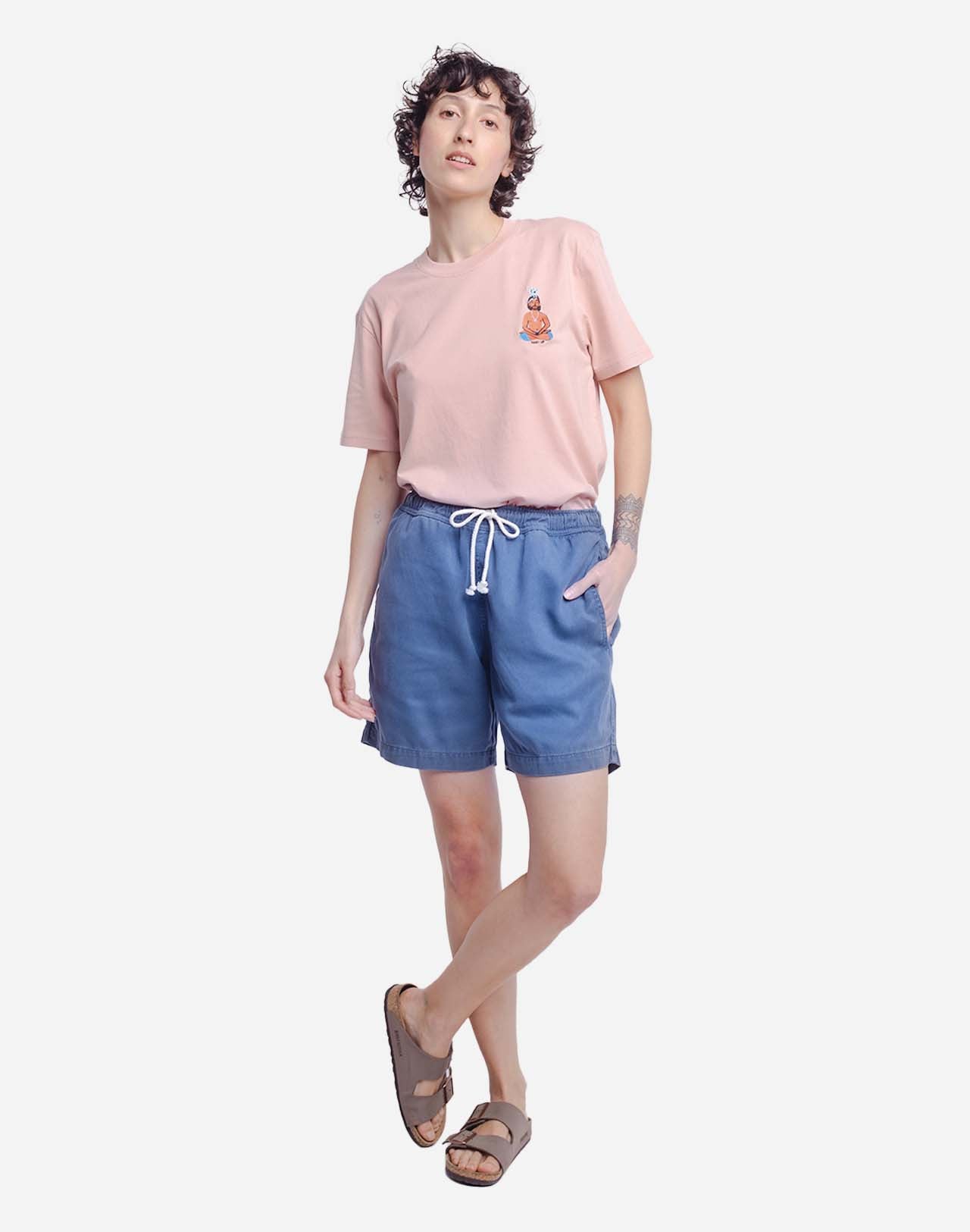 Short Bodhi bleu cobalt