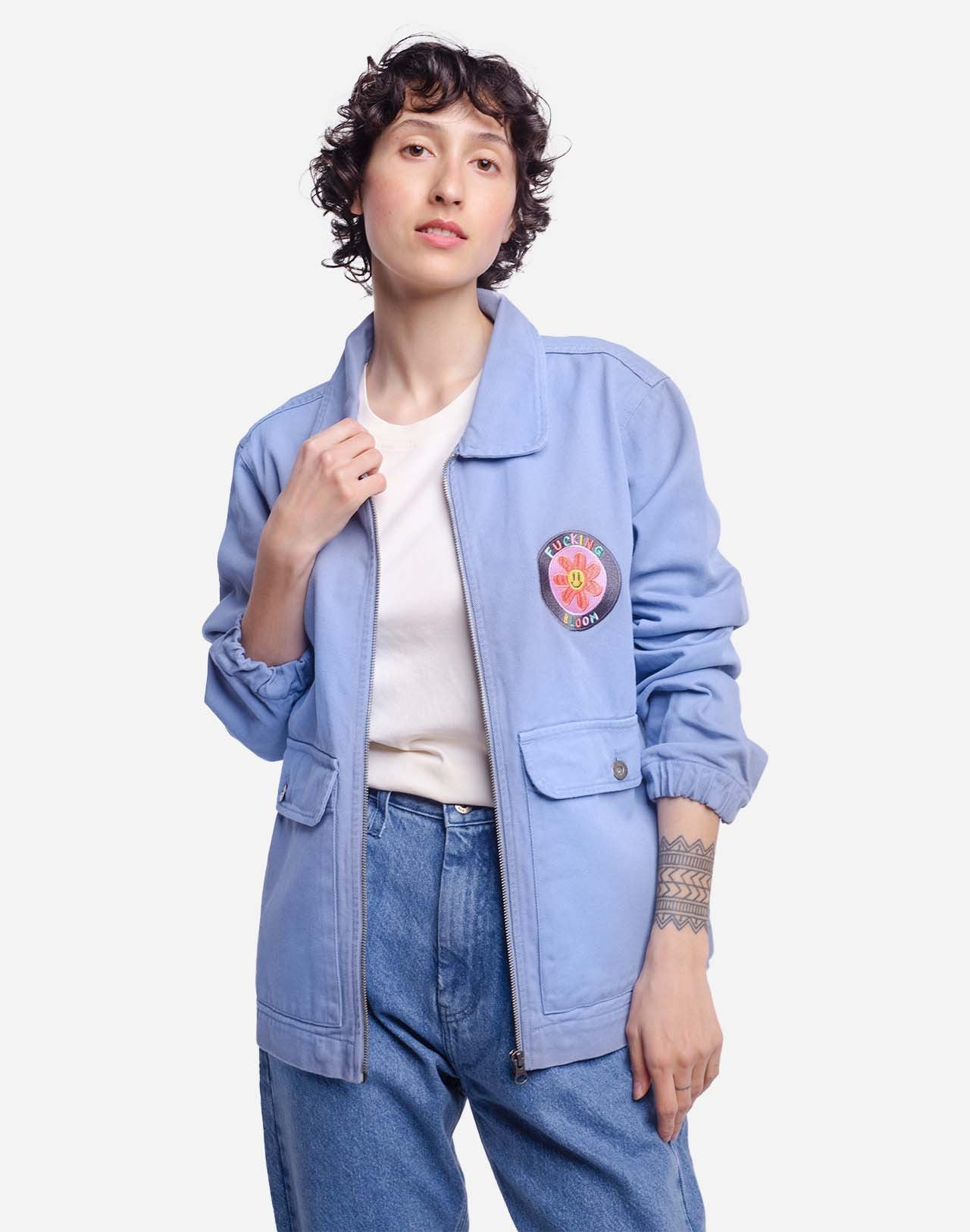 Blouson Bethel bleu azur
