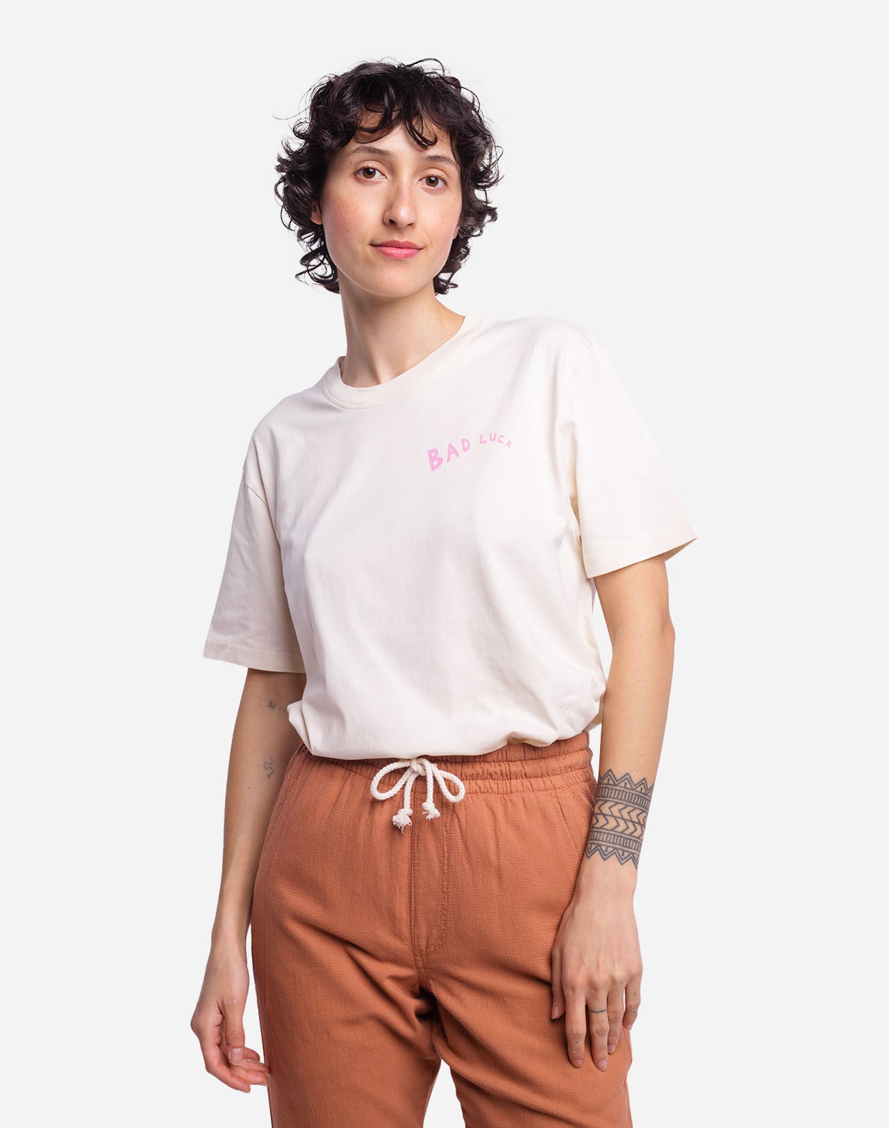T-shirt Bad Luck ivoire
