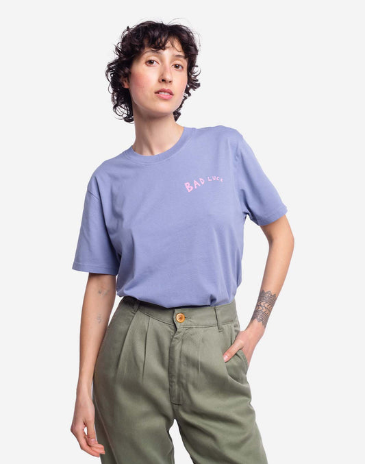 T-shirt Bad Luck bleu azur