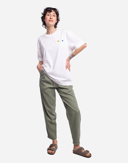 T-shirt Different ample écru