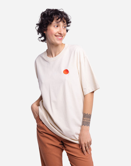 T-shirt Draco ample ivoire