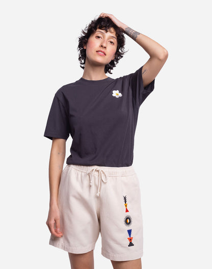 T-shirt Peace noir
