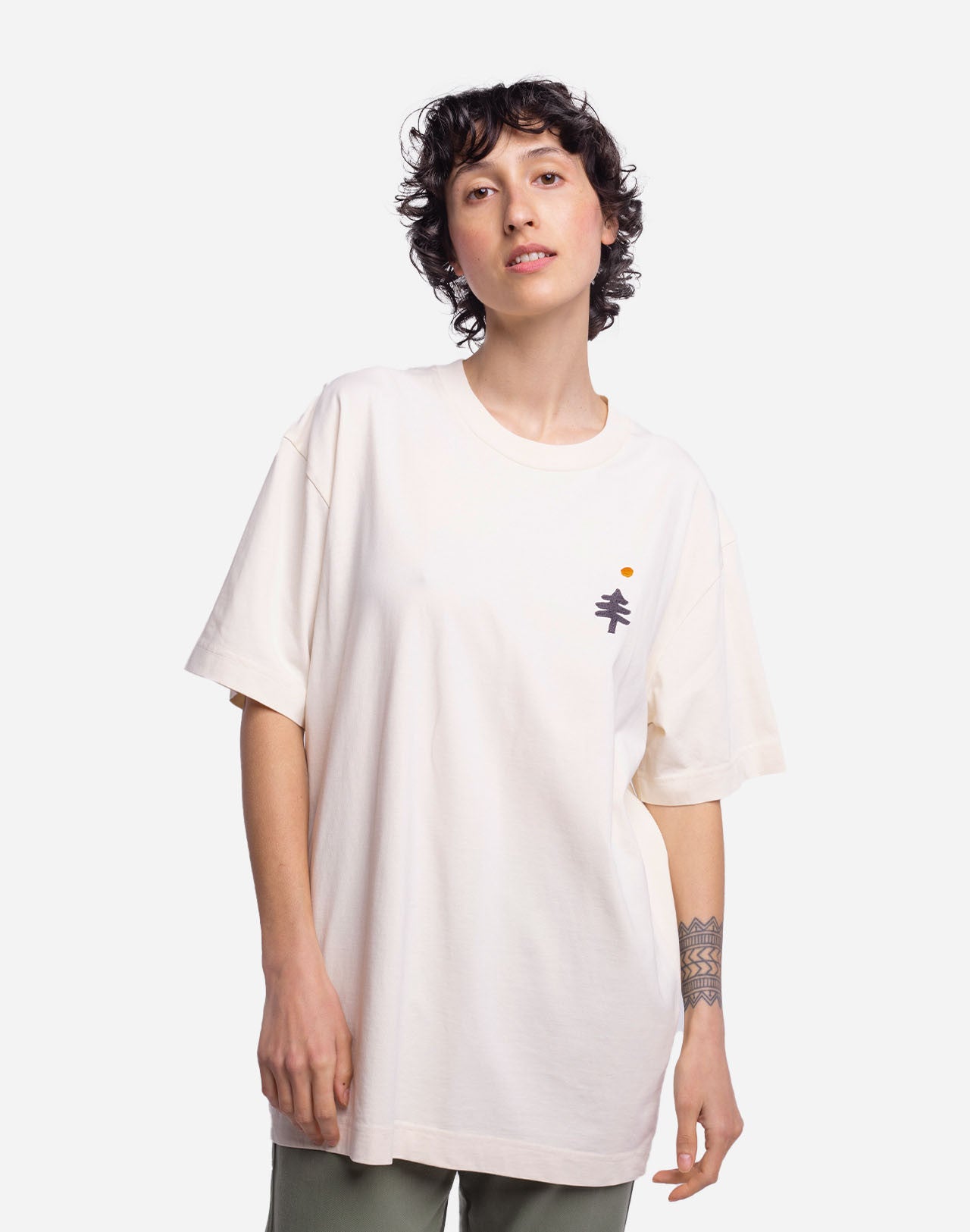 T-shirt Wild ample ivoire