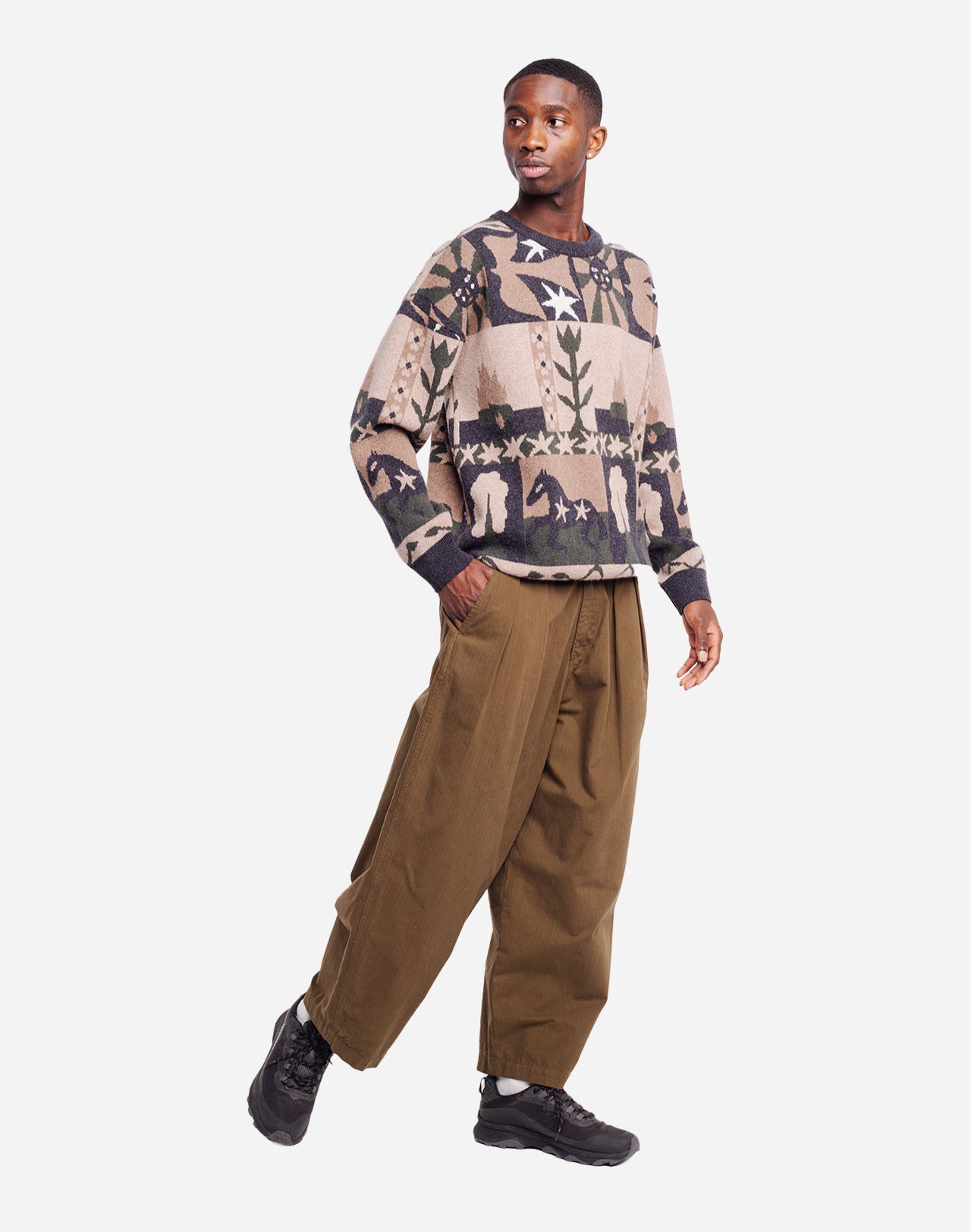 Pull Brundy jacquard