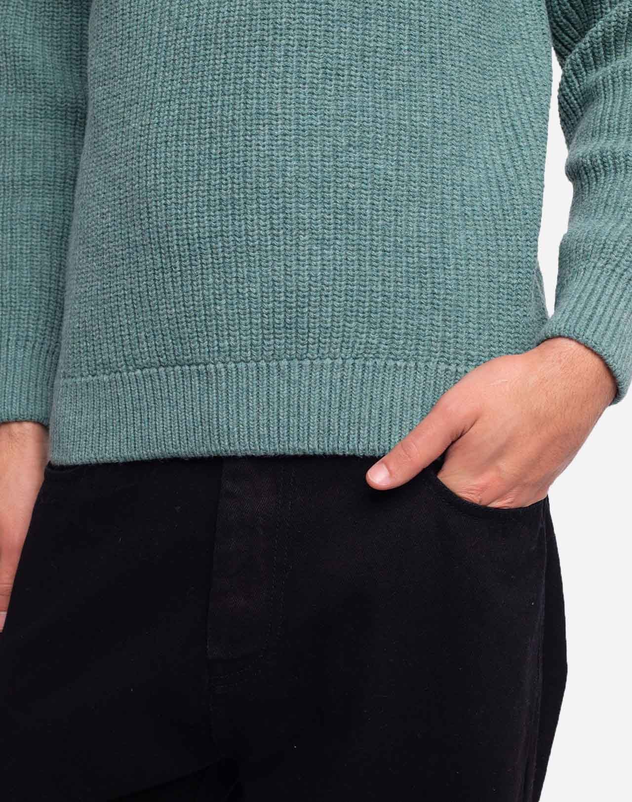 Pull Equinoxe vert émeraude