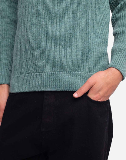 Pull Equinoxe vert émeraude