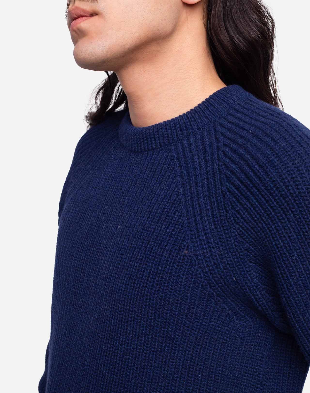 Pull Equinoxe bleu indigo