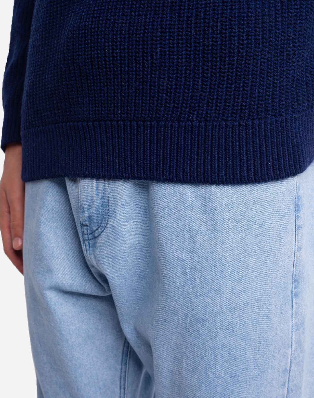 Pull Equinoxe bleu indigo