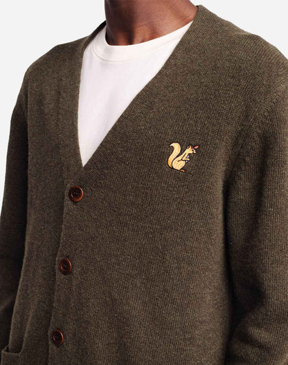 Cardigan Esquilo kaki
