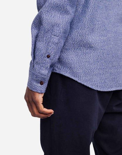 Chemise Classico Musca bleu chiné