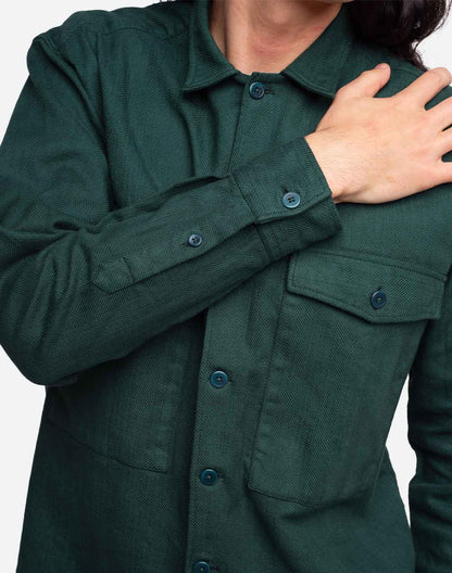 Chemise Dundee vert forêt