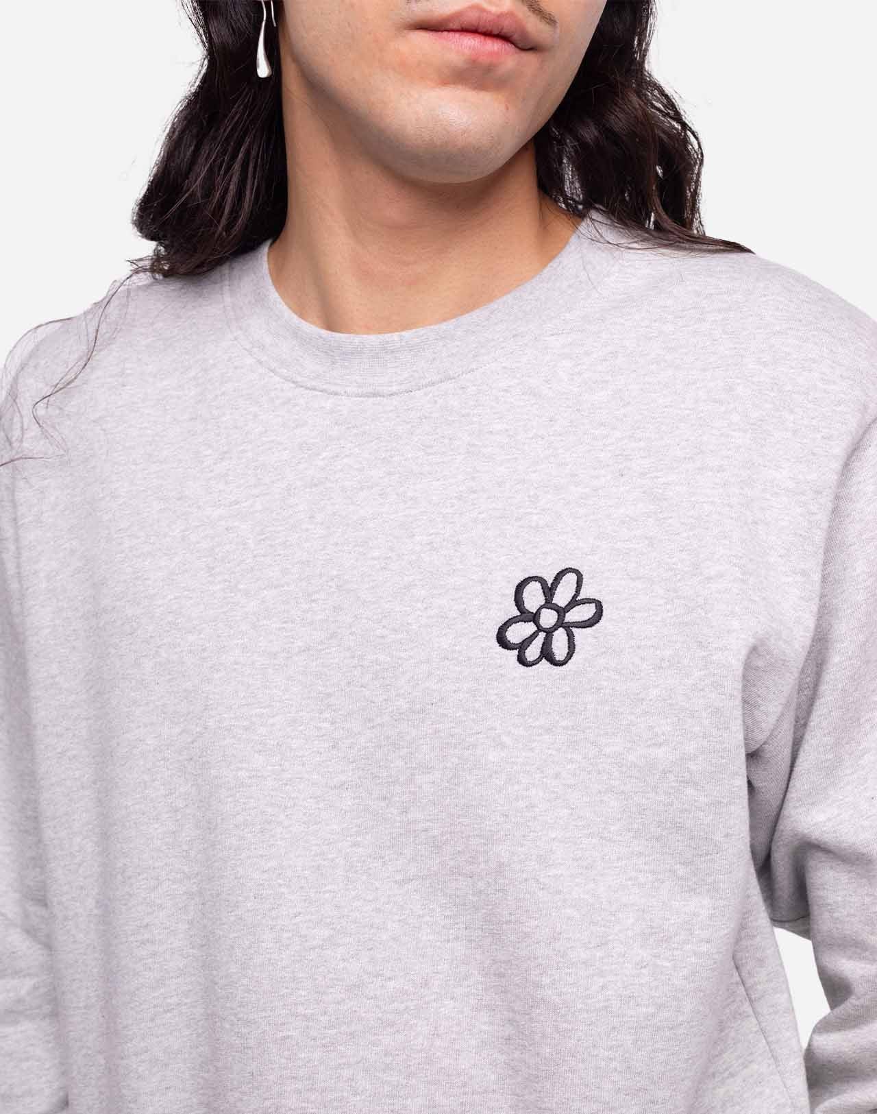 Sweat Mon Cœur gris chiné