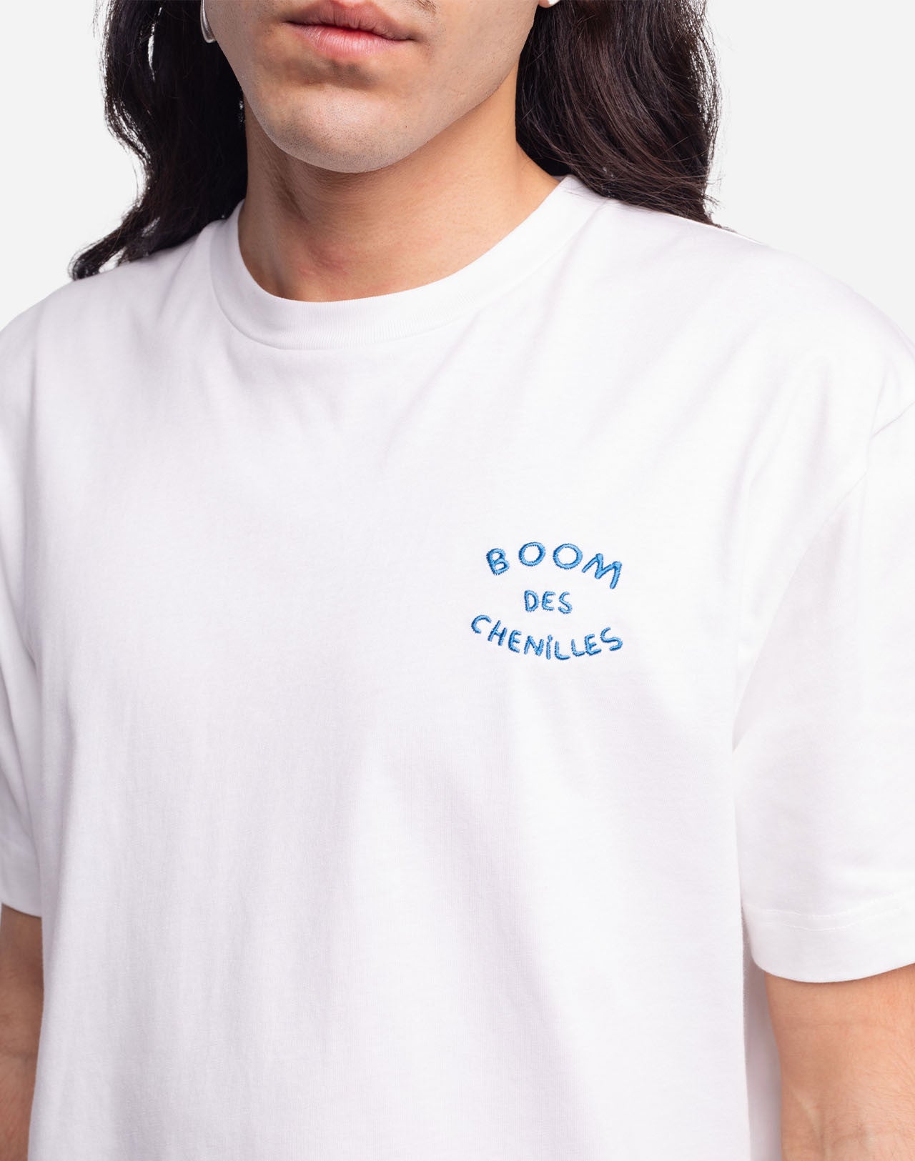 T-shirt Boom écru ample