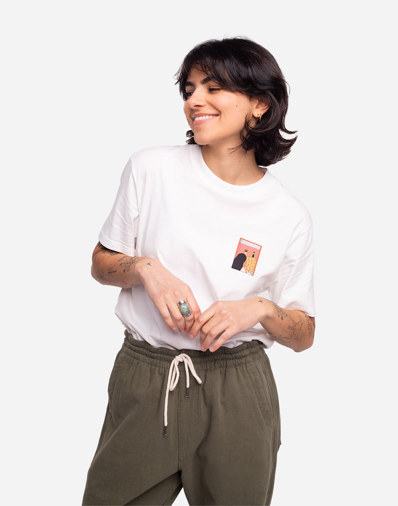T-shirt Bear écru