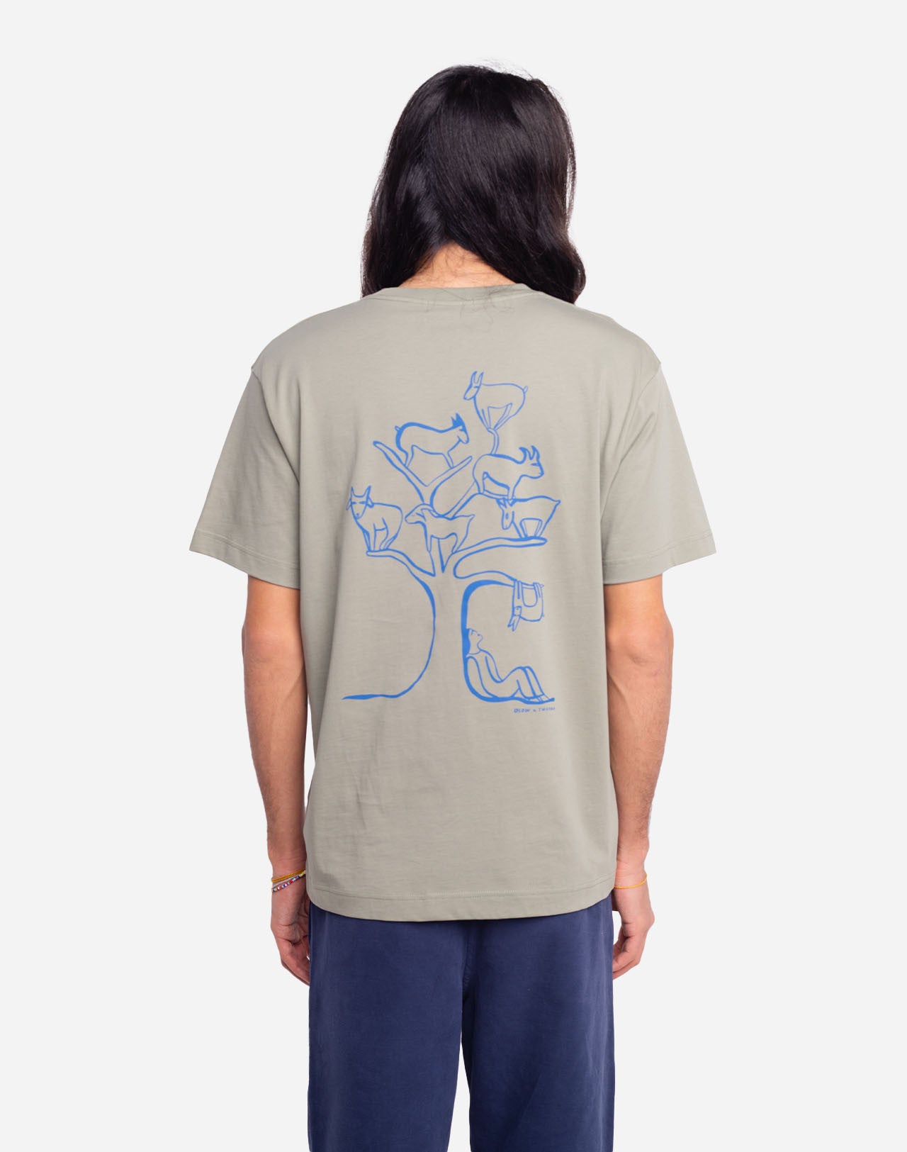 T-shirt Capra argile ample