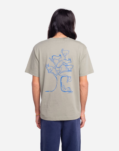 T-shirt Capra argile ample