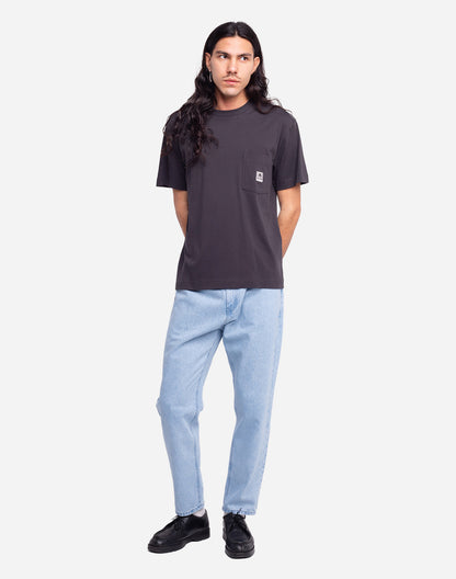 T-shirt Canopée noir carbone ample
