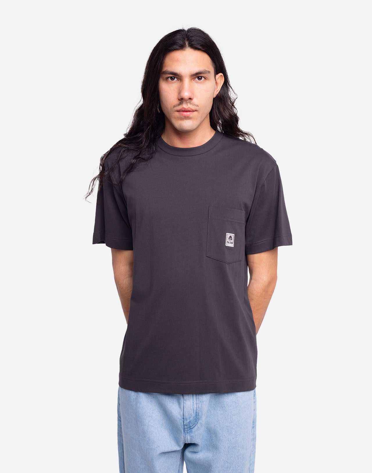T-shirt Canopée noir carbone ample