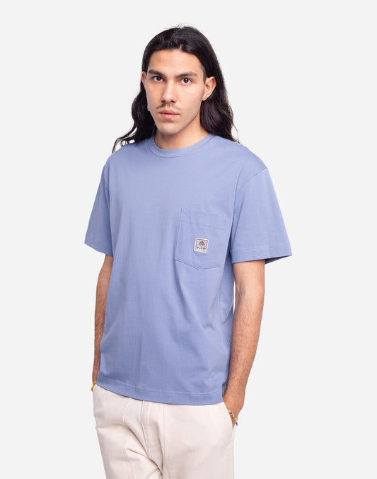 T-shirt Canopée bleu azur ample