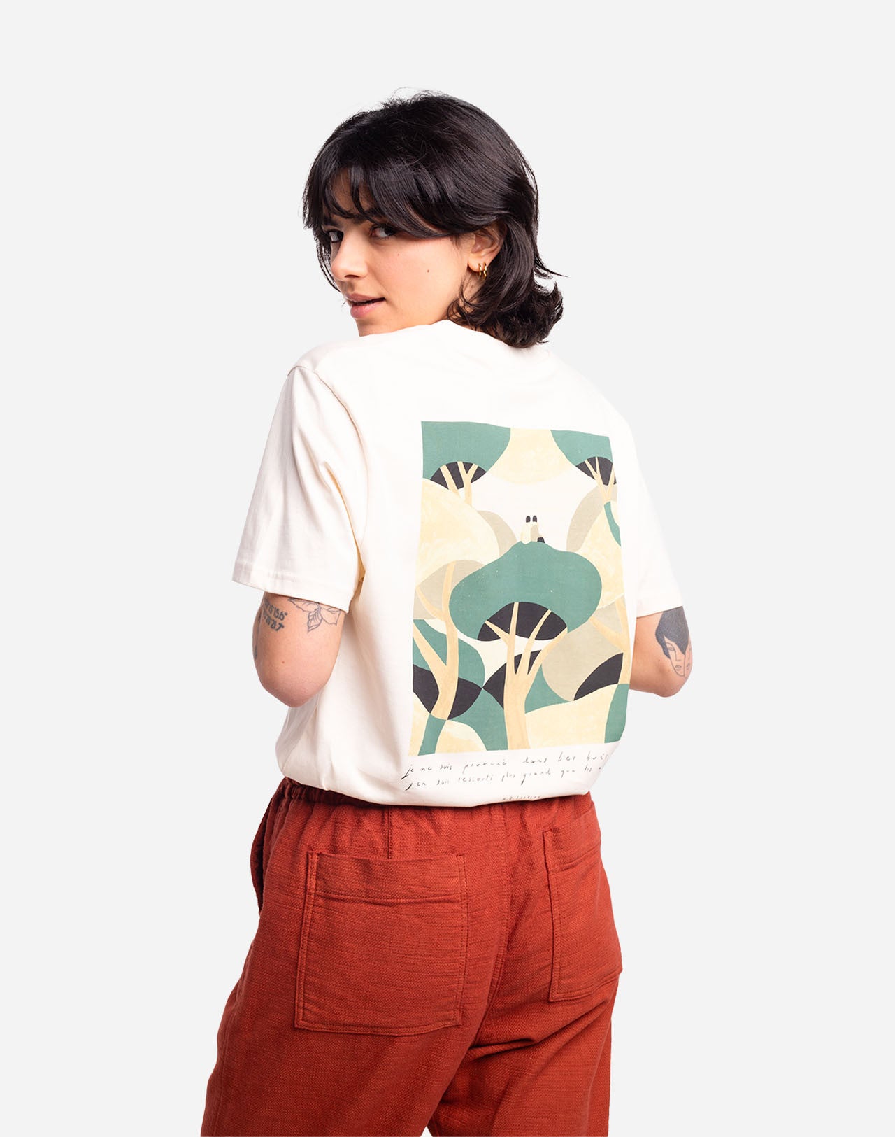 T-shirt Contemplation ivoire