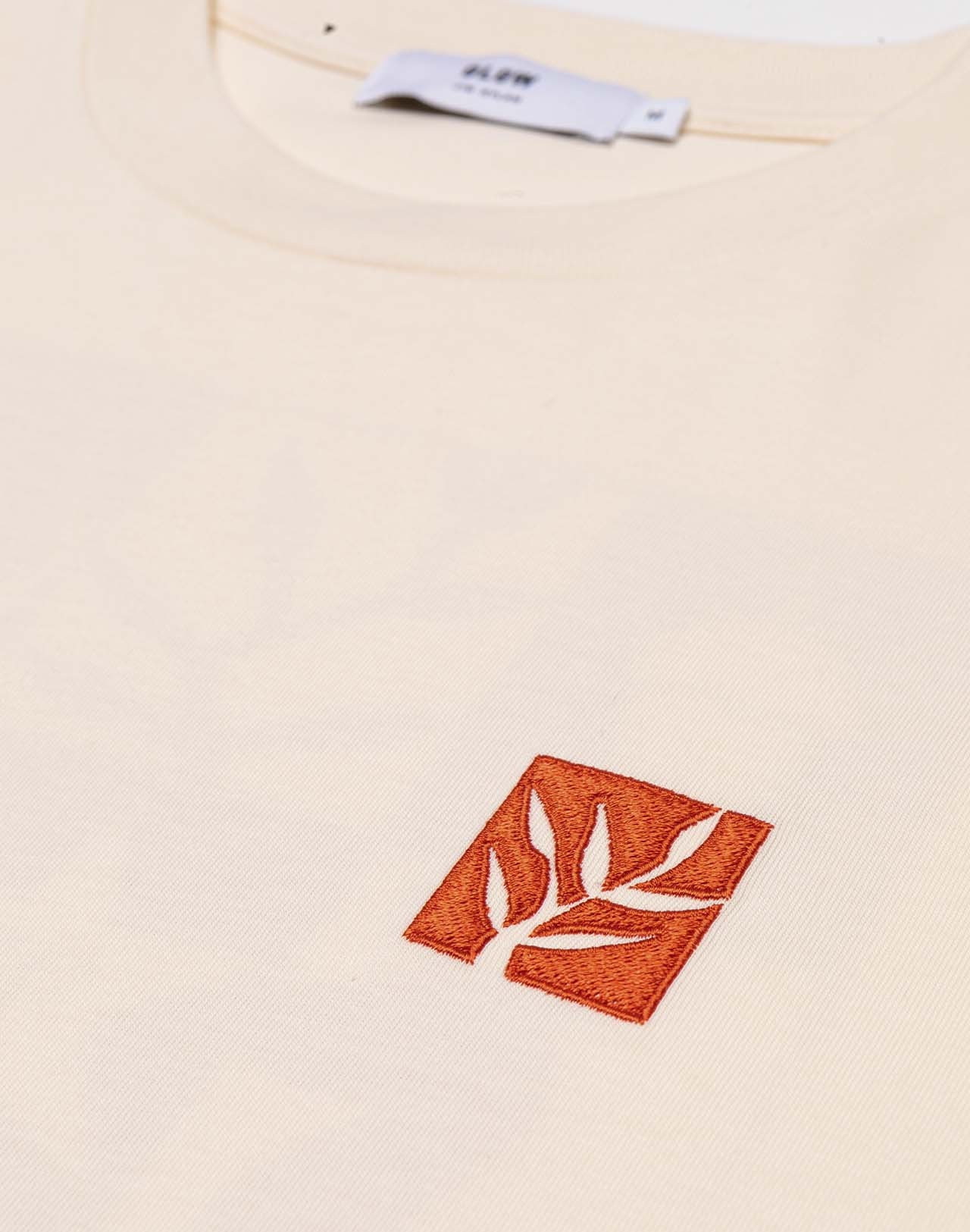 T-shirt Damier ivoire ample