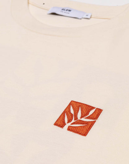 T-shirt Damier ivoire ample
