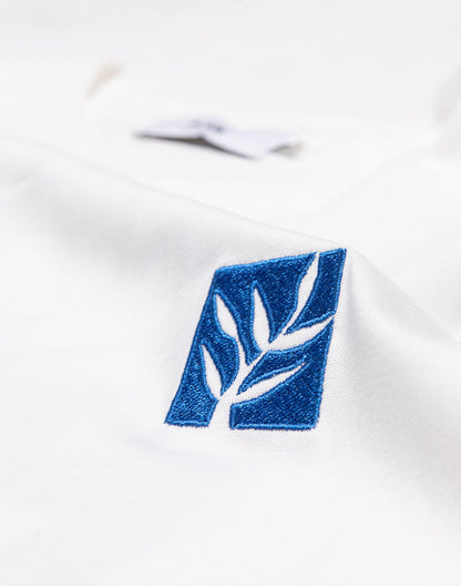 T-shirt Damier écru ample