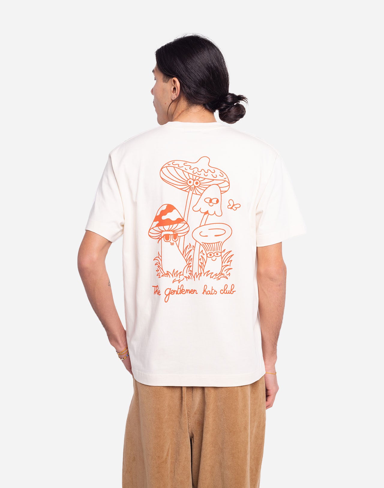 T-shirt Hats Club ivoire ample