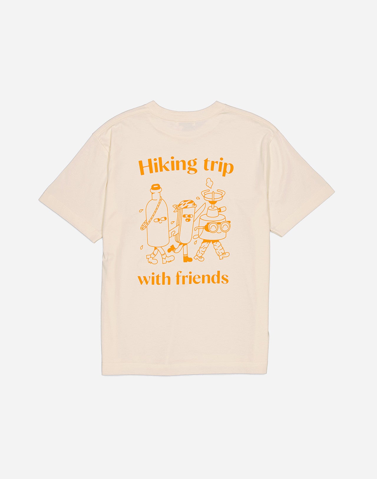 T-shirt Hiking Trip ivoire ample