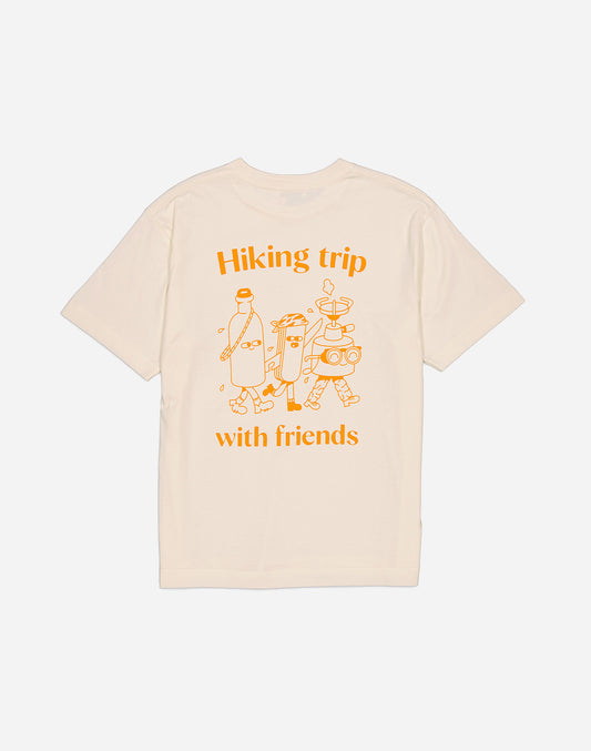 T-shirt Hiking Trip ivoire ample