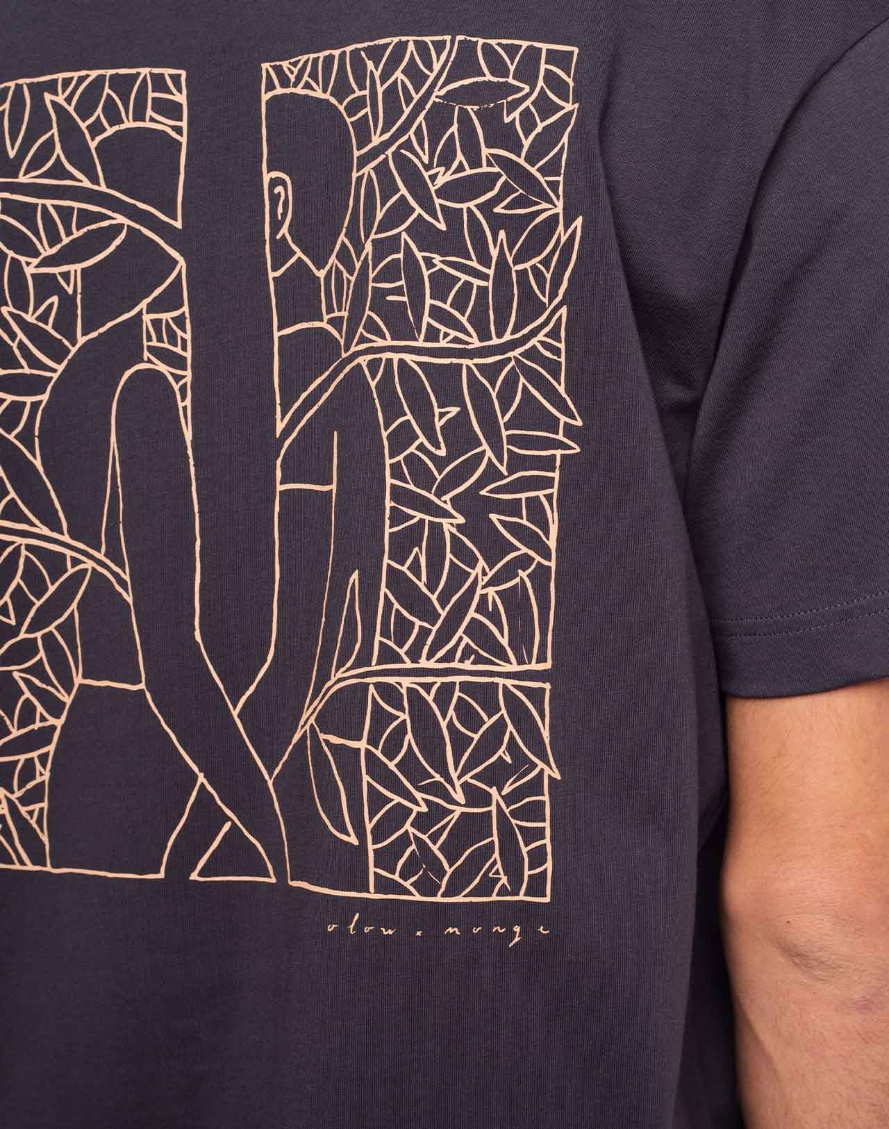 T-shirt Le Murmure noir carbone ample