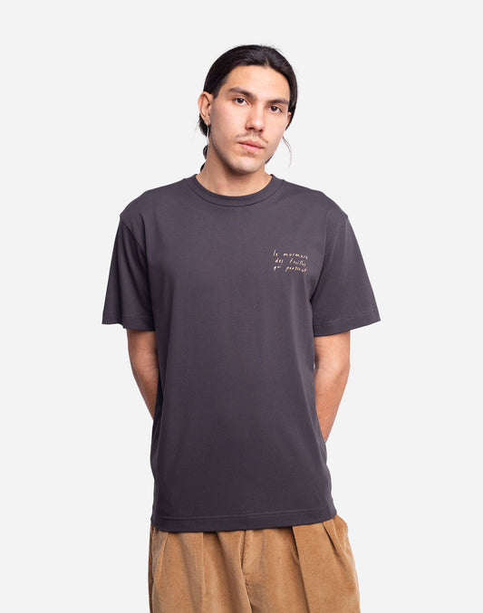 T-shirt Le Murmure noir carbone ample