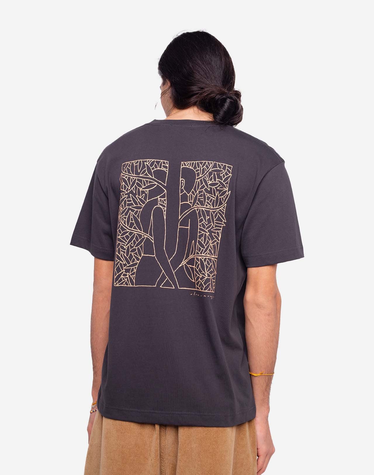T-shirt Le Murmure noir carbone ample