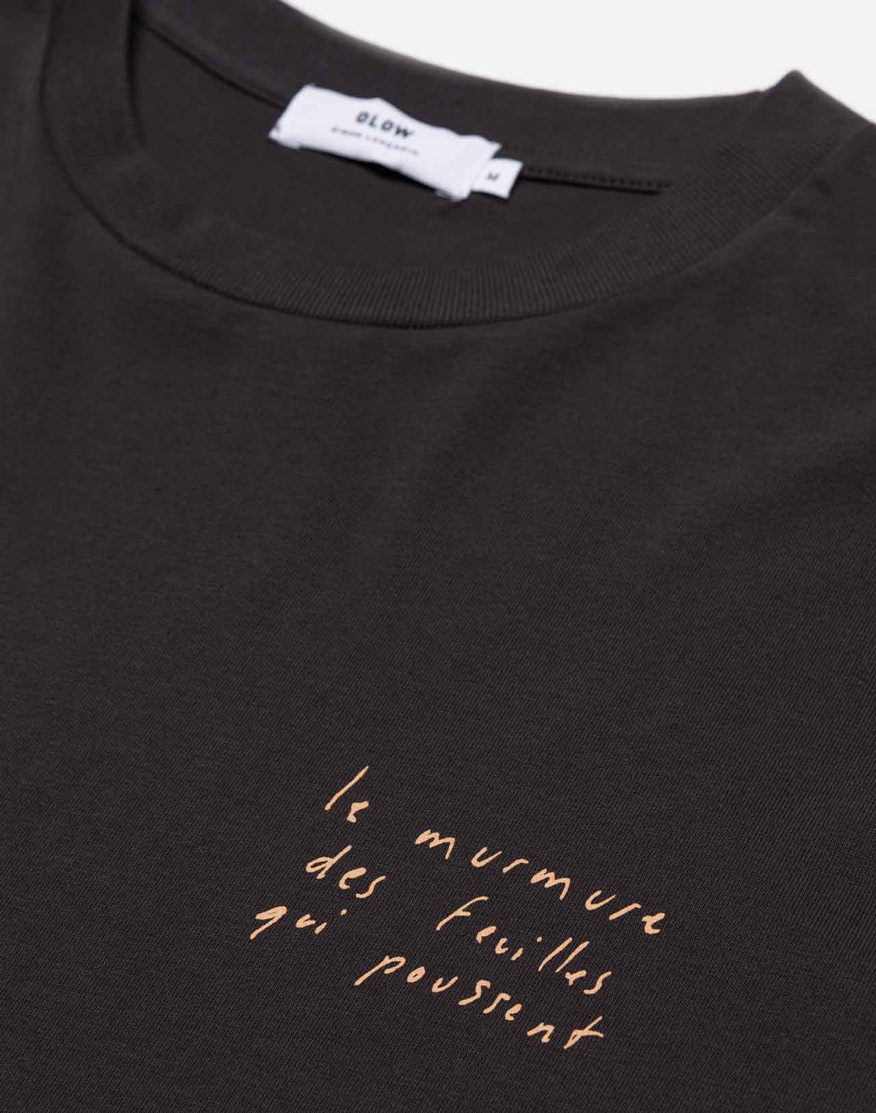 T-shirt Le Murmure noir carbone ample
