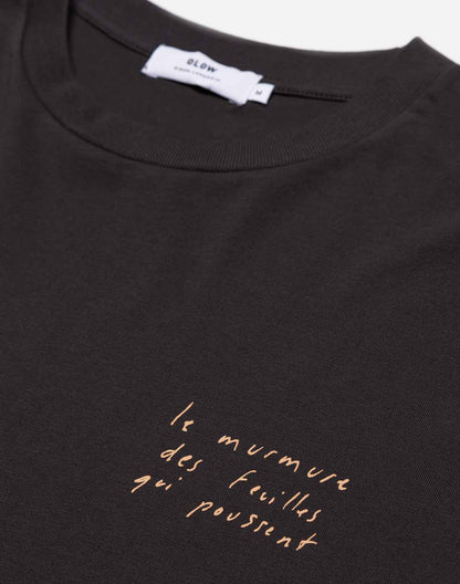 T-shirt Le Murmure noir carbone ample