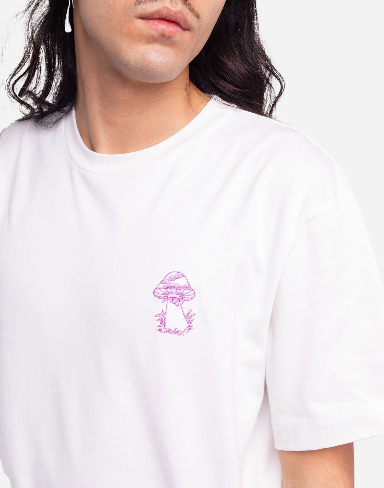 T-shirt Mushroom écru ample