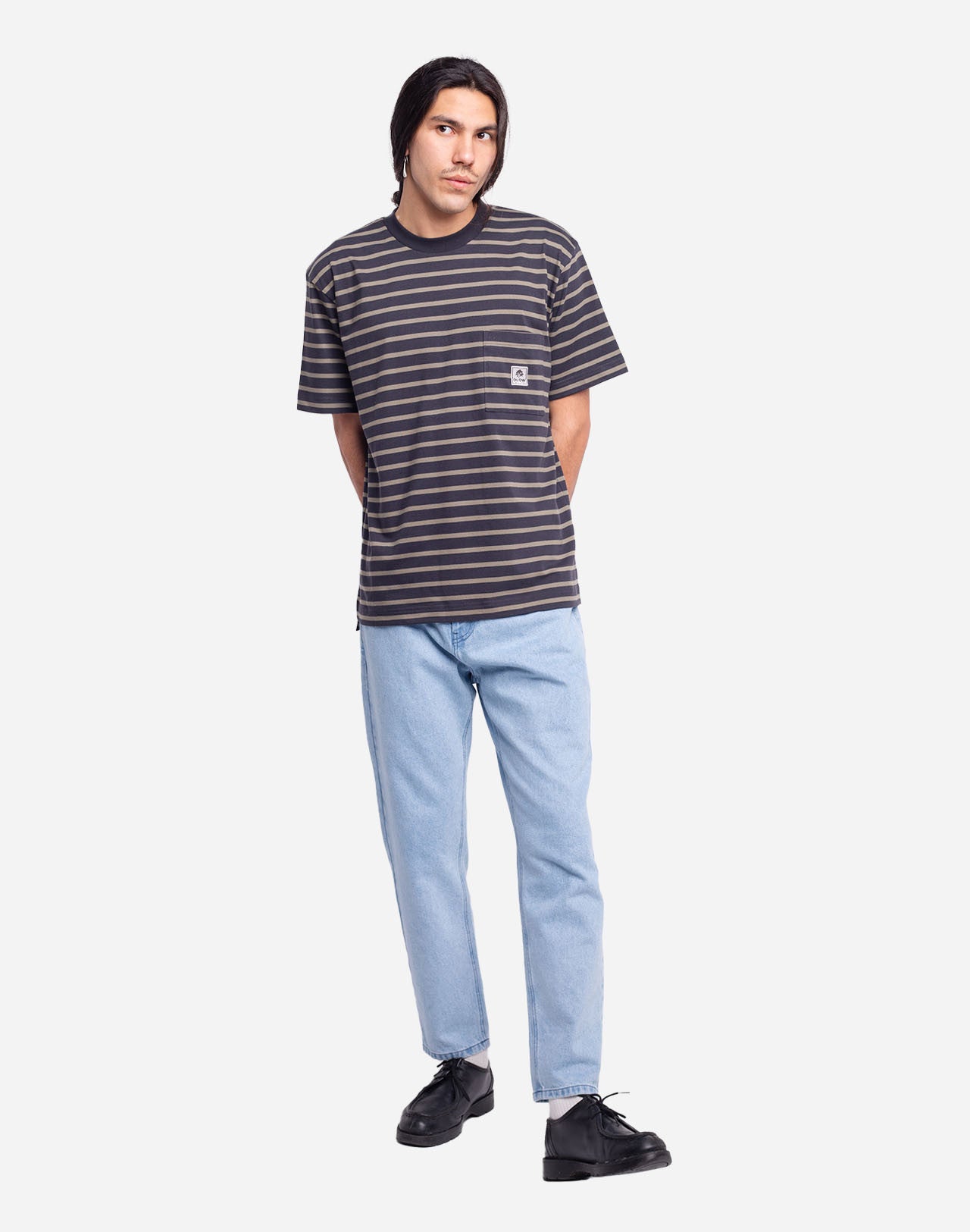 T-shirt Trega noir carbone ample