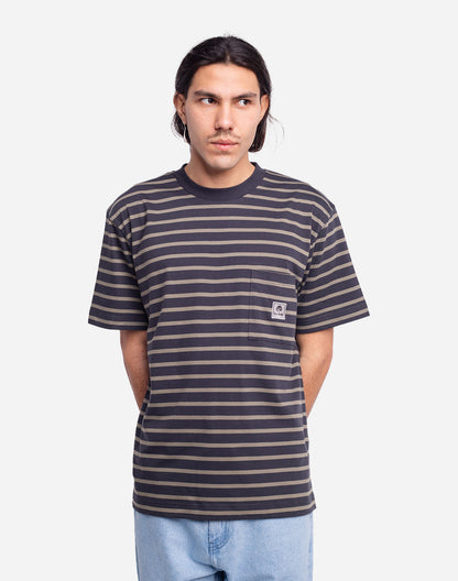 T-shirt Trega noir carbone ample