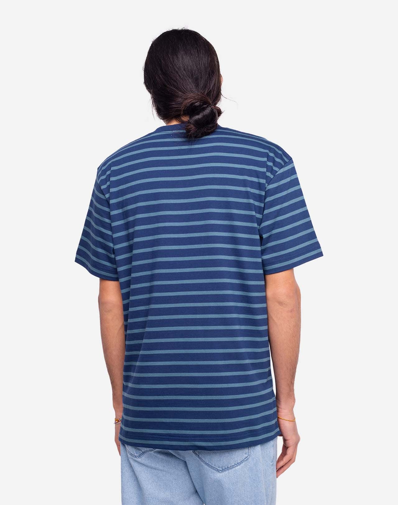T-shirt Trega bleu indigo ample