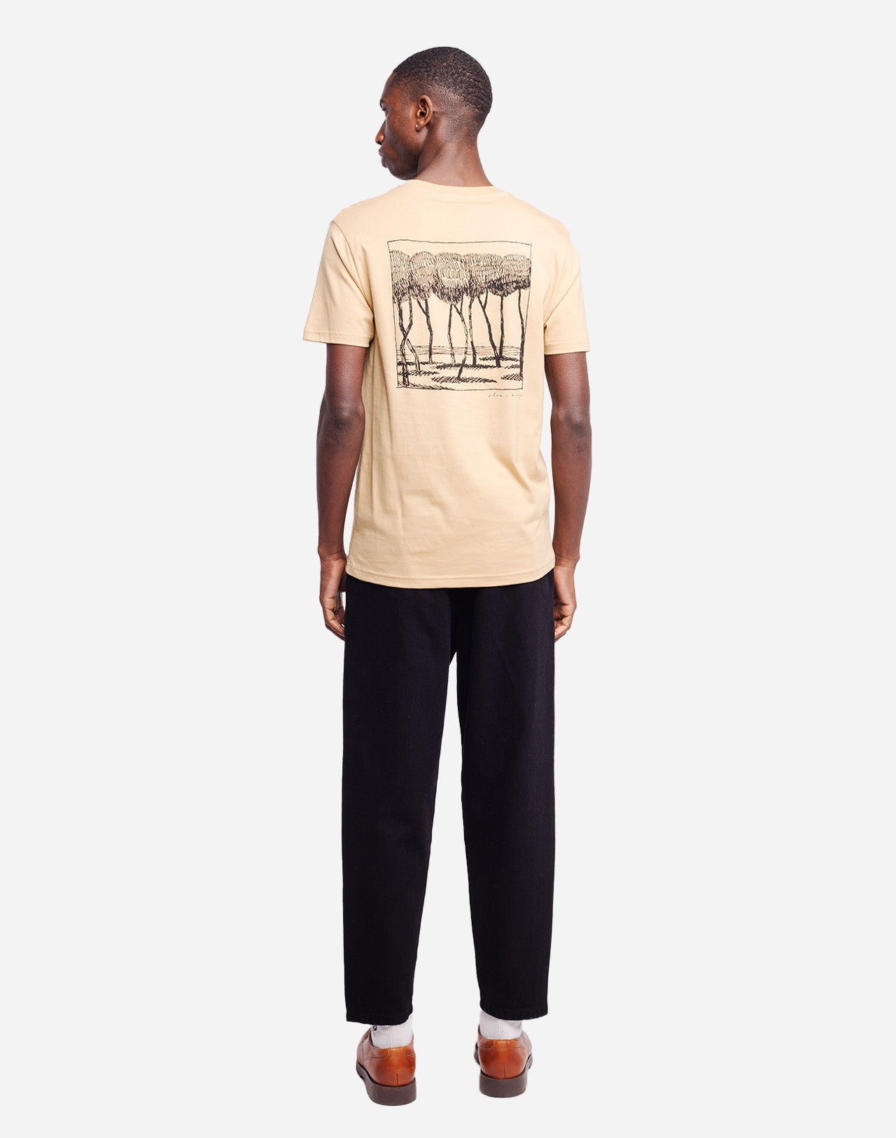 T-shirt Voyageurs immobiles sable